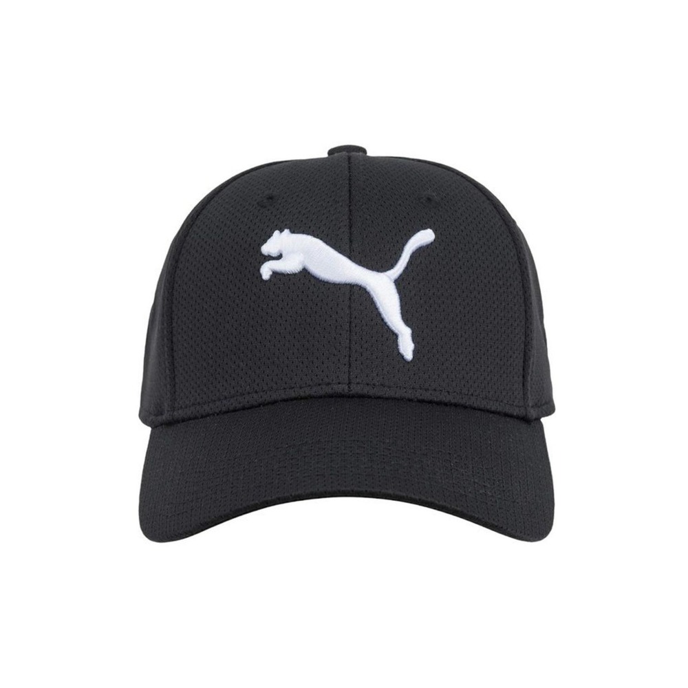 Puma Quick Dry Embroidered Evercat Mesh Stretch Golf Cap Black Small-Medium